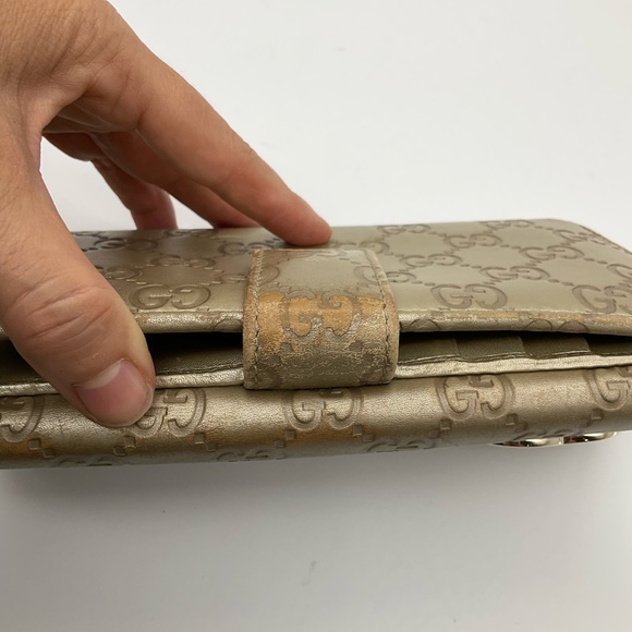 GUCCI LEATHER LONG WALLET - Picture 4 of 10
